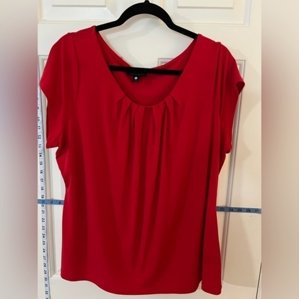 Worthington Women’s Red Short Sleeve Top, 2X